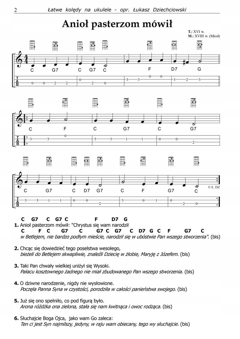 Świąteczne piosenki na ukulele