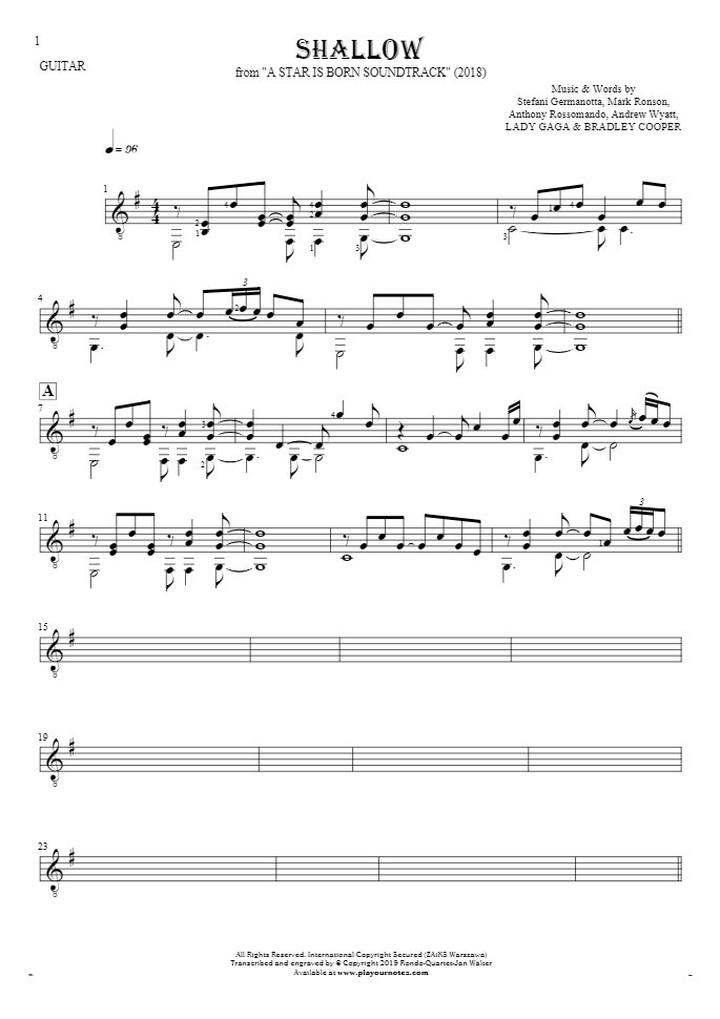 Techniki gry na gitarze Shallow