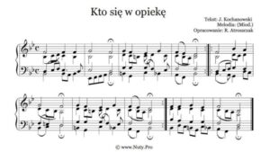 Z łatwością znajdź nuty do piosenki „Kto się w opiekę” i zagraj ją samodzielnie!