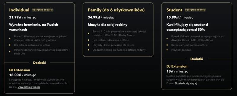 Konfiguracja jakości HiFi