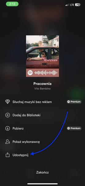 Spotify na Instastory
